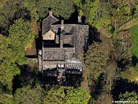 aerial photo of Hall i th Wood , Bolton Greater
                  Manchester