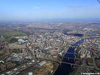 aerial view of newcastle