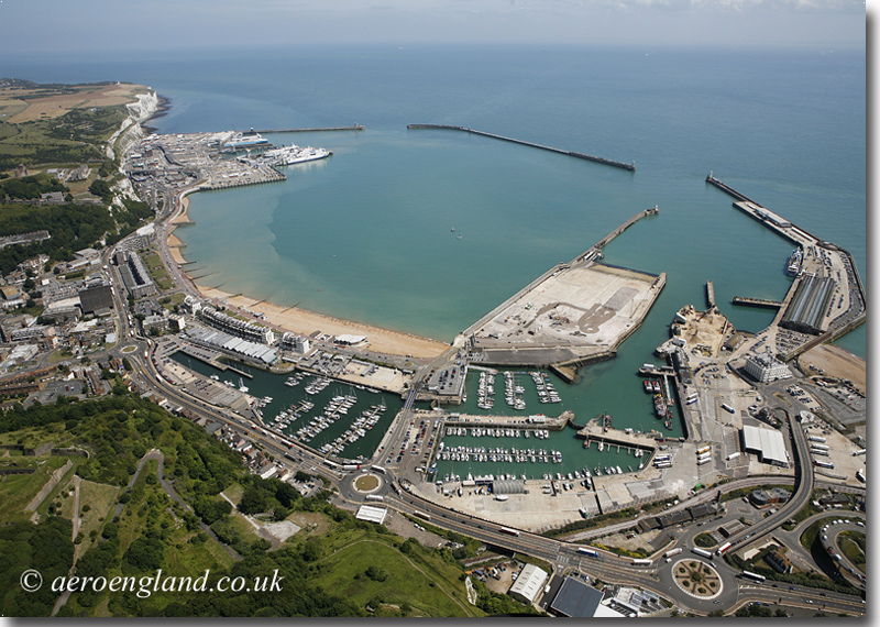 aerial photograph of Dover