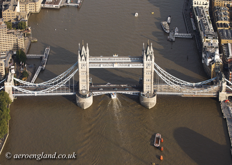 aerial photograph
        of Tower Bridge London