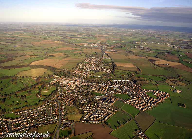 aerial photograph of Bedale
          Yorkshire