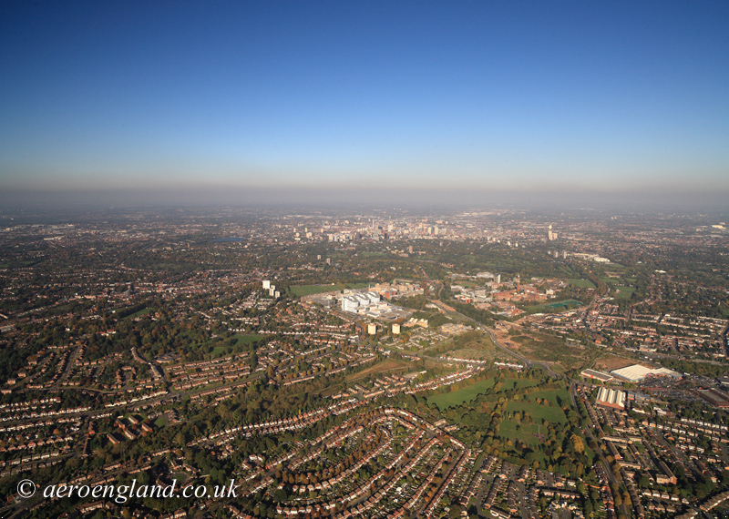 aerial photograph of Birmingham