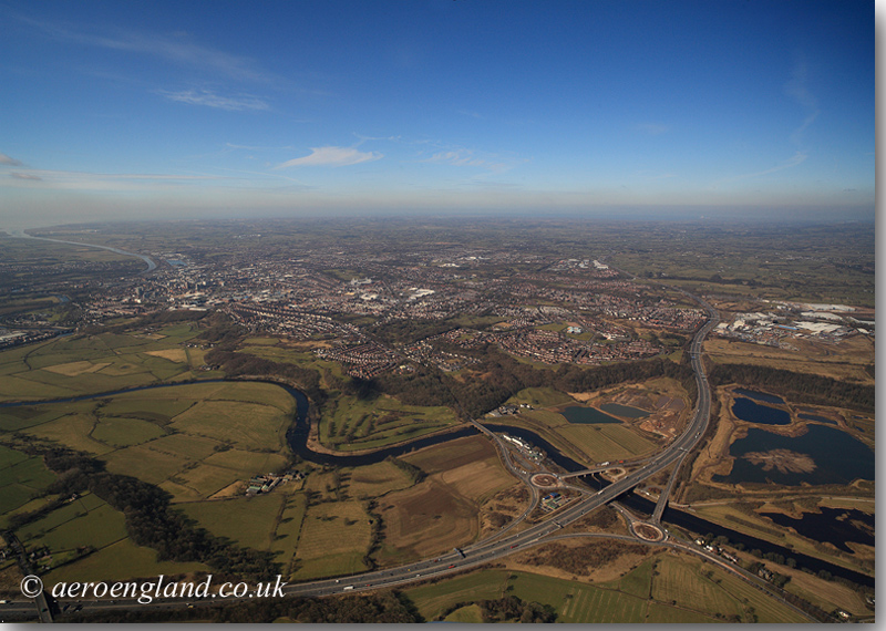 aerial photograph of Preston