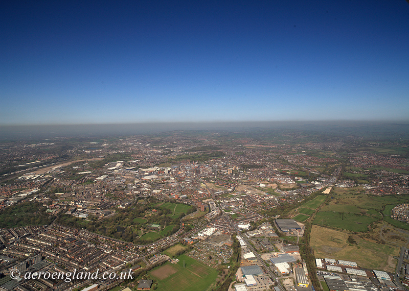 aerial photograph of
          Stoke-on-Trent
