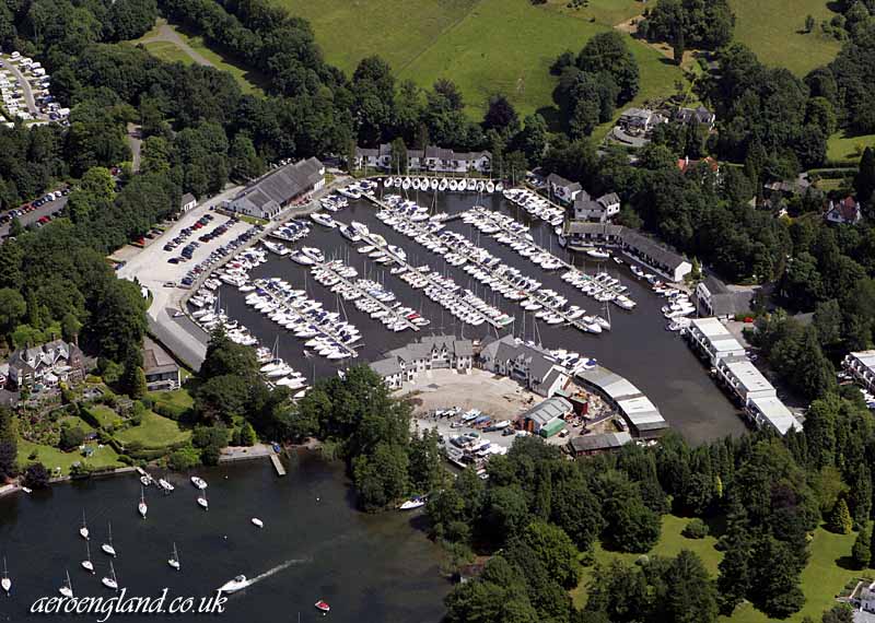 aerial photograph
          of Windermere Marina 