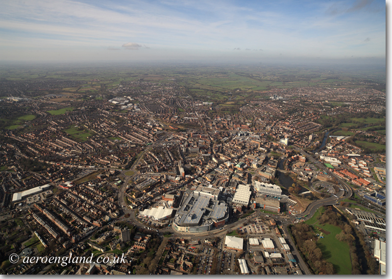 aerial photograph of Derby
