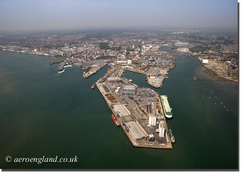 aerial
          photograph of Southampton