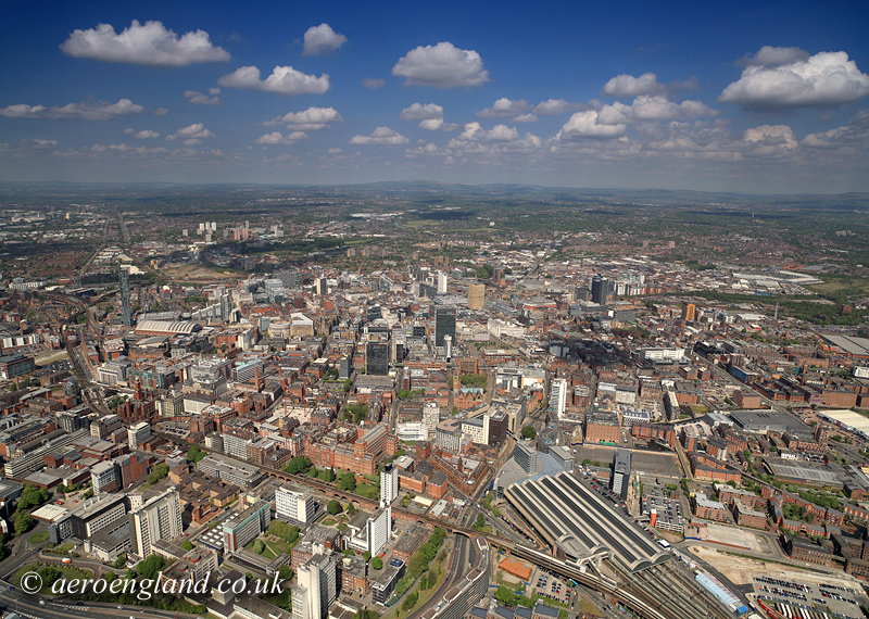 aerial photographs of Manchester