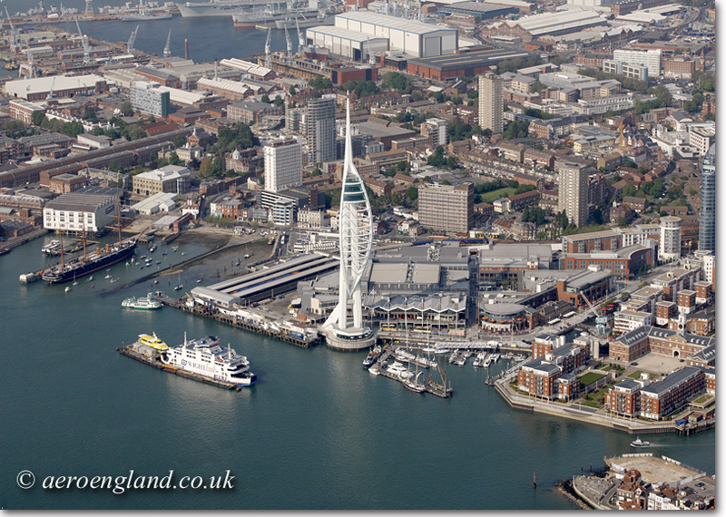 aerial photograph of Portsmouth
