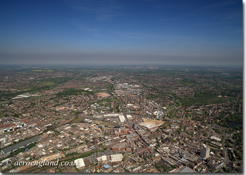 aerial photograph of Walsall