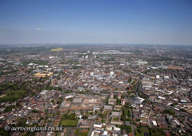 aerial photographs of
          Wolverhampton